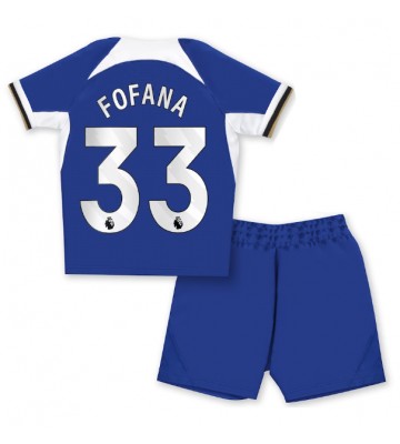 Maillot de foot Chelsea Wesley Fofana #33 Domicile enfant 2023-24 Manches Courte (+ pantalon court)